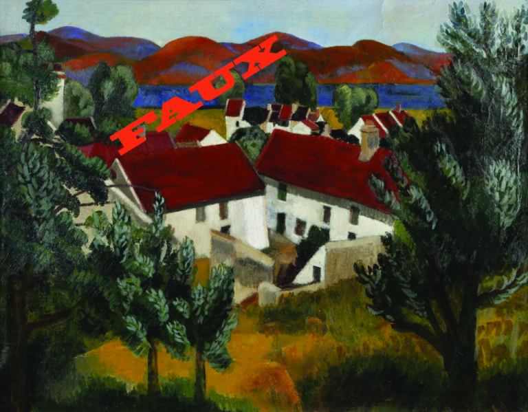 Faux Moïse Kisling, Paysage en Provence, 1917